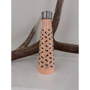 S'ip by S'well 15oz Insulated Water Bottle Peach Pink Navy Blue Whale Pattern